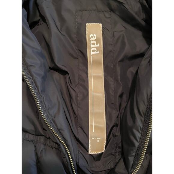 ADD ICON 10 Pillow Collar Hooded 95/5 Down Puffer black women’s Coat Jacket US 4 - Picture 8 of 13